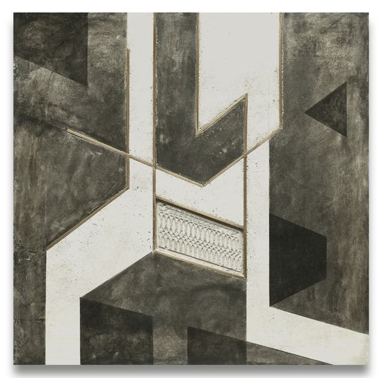 Intersected Space 5 by Rathin Barman contemporary artwork Works on Paper