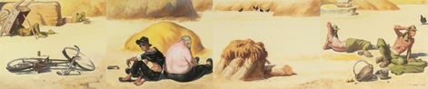 Noon Break by Wang Xingwei contemporary artwork Painting