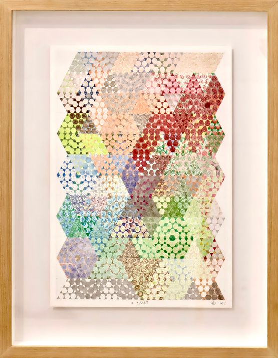 A Quilt by Noor Mahnun Anum contemporary artwork Drawing
