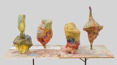 Franz Wests Papier-Mache Playground at David Zwirner
