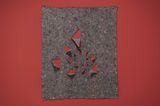 Projeto reconstructivo triangulo com movimento em diagonal H.F. by Marcelo Cidade contemporary artwork painting textile