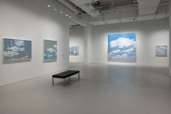 Contemporary art exhibition Miya Ando Blue Sky Codex at Sundaram Tagore Gallery New York New York United States