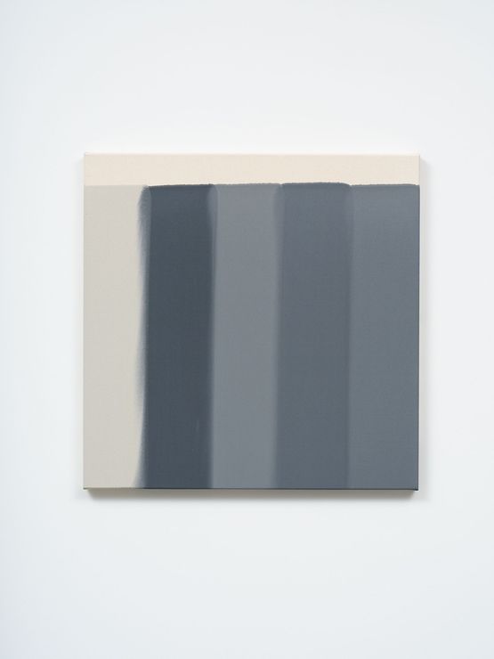 When two colours become one  deep grey space shifting by Simon Morris contemporary artwork Painting