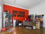 She-Devils on Wheels Headquarters by Sylvie Fleury contemporary artwork mixed media