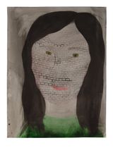 Bricks by Klara Kristalova contemporary artwork painting works on paper drawing