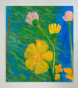 Flowers by Yves Scherer contemporary artwork painting