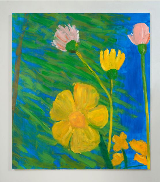 Flowers by Yves Scherer contemporary artwork Painting