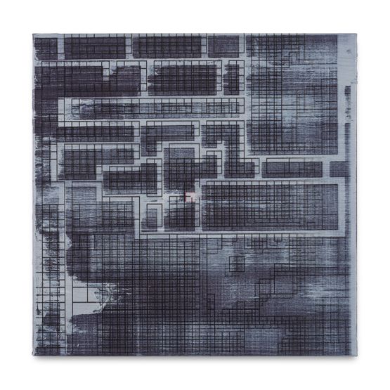 Metaverse Landscape 43 Decentraland Parcel -107 -64 by Simon Denny contemporary artwork Painting