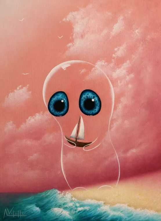 Summer Moments by August Vilella contemporary artwork Painting