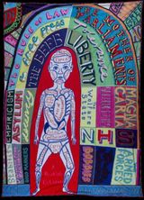 Comfort Blanket by Grayson Perry contemporary artwork textile