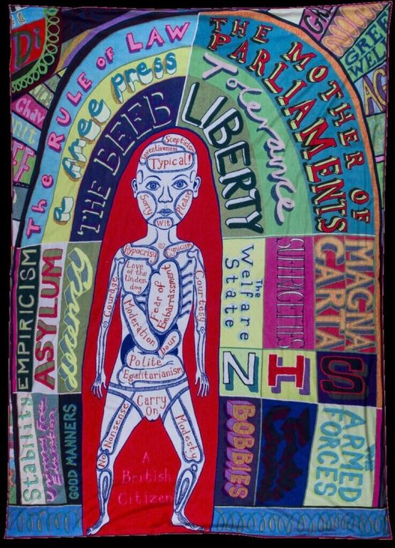 Comfort Blanket by Grayson Perry contemporary artwork Textile