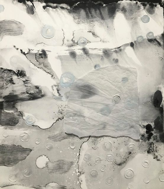 Rubbing Rain Series 2015-2020 6 by Jian-Jun Zhang contemporary artwork Painting