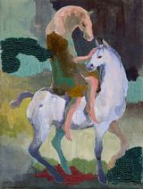 Goodbye Horses by Jia Sung contemporary artwork painting textile