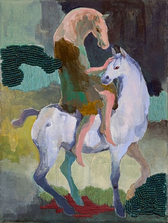 Goodbye Horses by Jia Sung contemporary artwork Painting