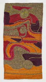 Single Mum by Sanaa Gateja contemporary artwork mixed media textile