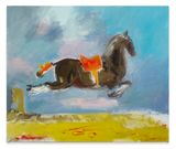 tiny leaping for joy by Karen Kilimnik contemporary artwork painting