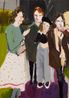 Alyssa Oscar Vita and Esme in Triangle Park by Chantal Joffe contemporary artwork Painting