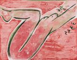 Watermelon Tourmaline by Ling Yung contemporary artwork painting