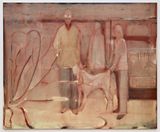 Goat by Suleman Aqeel Khilji contemporary artwork painting