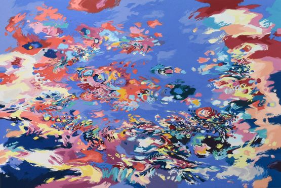 Figure-P k-h-4 by Anne Kagioka Rigoulet contemporary artwork Painting