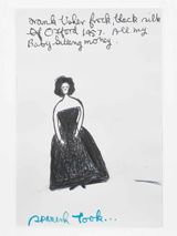 Spnanish Look... by Rose Wylie contemporary artwork painting works on paper