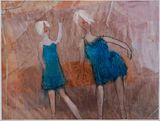 dancing women by Azade Koker contemporary artwork painting