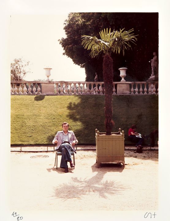 Jean in the Luxembourg Garden by David Hockney contemporary artwork Photography