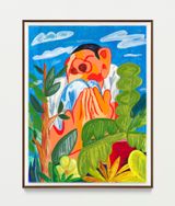 Sitting Down Outside by Woody De Othello contemporary artwork painting works on paper