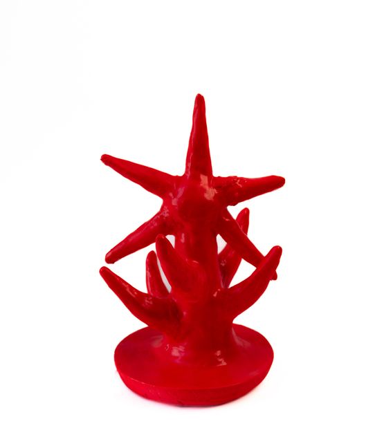 Red flower 6 by Rhandzu Vermeulen contemporary artwork Sculpture