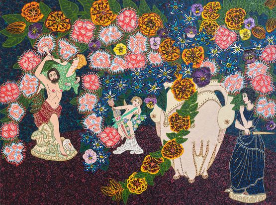Mythological Tableau Line of Sight I by Laura Williams contemporary artwork Painting