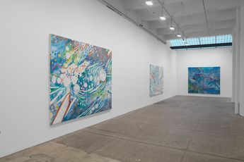 Contemporary art exhibition Mildred Thompson Radiation Explorations and Magnetic Fields at Galerie Lelong  Co. New York United States