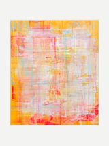 Net-Grid Study Canary Diamond by Mandy El-Sayegh contemporary artwork mixed media painting