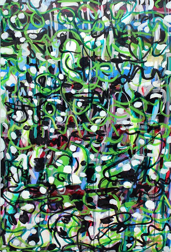Infinity plus Nine by Angela Brennan contemporary artwork Painting