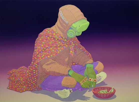 New Oracle by Alex Dodge contemporary artwork Painting