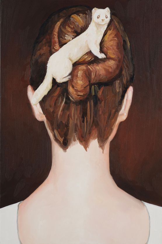 The Whitest Friend by Xiao Hanqiu contemporary artwork Painting