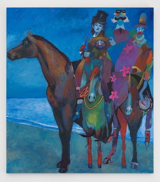 Blue Beach by Joshua Petker contemporary artwork Painting