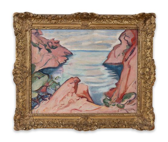 La calanque de Figuerolles by Emile Othon Friesz contemporary artwork Painting