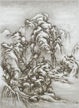 Imitating Guo Xis Snow Mountain by Chen Chun-Hao contemporary artwork sculpture