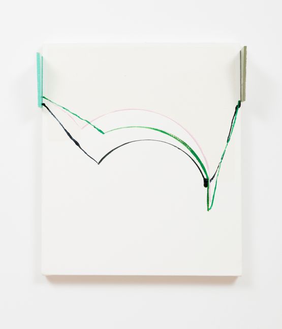 Curve Study with Blinders by Rohan Hartley Mills contemporary artwork Painting