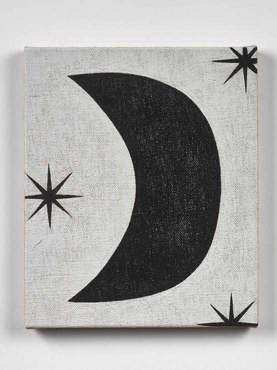 Moon black by David Austen contemporary artwork Painting
