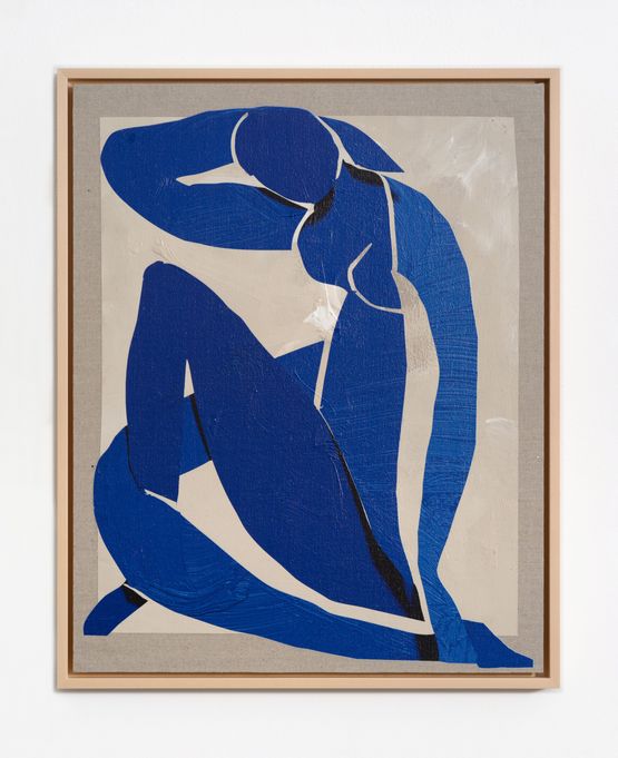 Blue Nude II Extended after Matisse by Matthew Stone contemporary artwork Painting