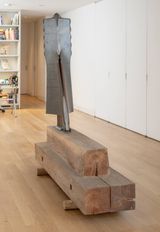 Frau aus Metall Woman made out of metal by Walter Pichler contemporary artwork sculpture