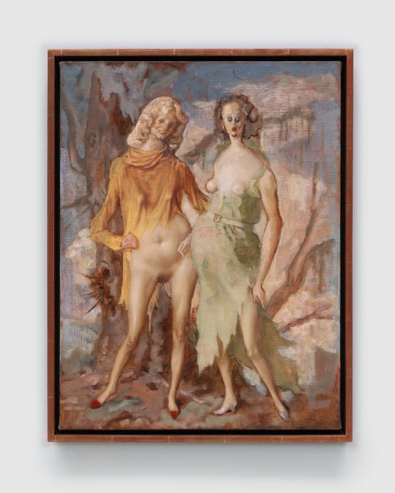 The Hidebehinds by John Currin contemporary artwork Painting