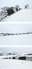 Dry cold wind blown snow Brushed off wall Dumfriesshire Scotland 29 December 2017 by Andy Goldsworthy contemporary artwork Photography