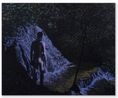 Man and Waterfall by Bruno Gadenne contemporary artwork Painting