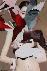 Flying Gown by Ling Jian contemporary artwork painting