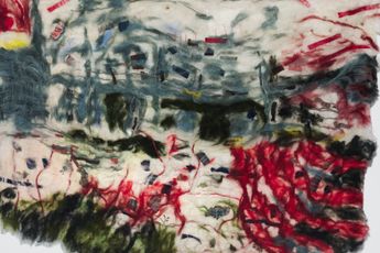 Contemporary art exhibition T. Vinoja A Moving Cloak In Terrain at Experimenter Colaba Mumbai India