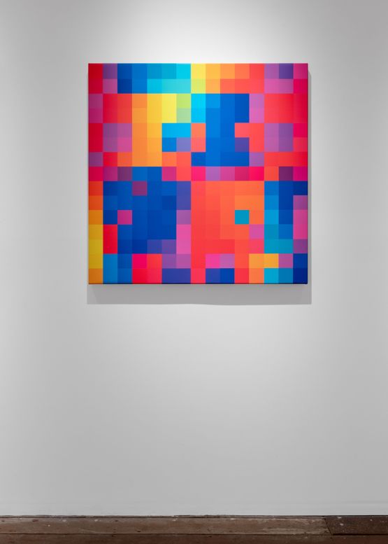 No.48 From the Text of Light series by Robert Owen contemporary artwork Painting