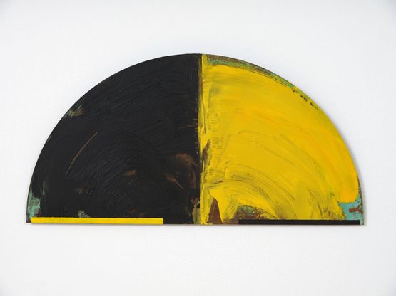 A Blaze of Yellow by Gretchen Albrecht contemporary artwork Painting