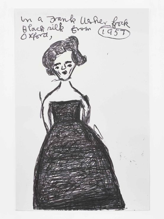 Frank Usher Frock by Rose Wylie contemporary artwork Painting
